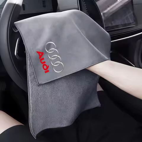 Microfiber Car Towel Car Cleaning Care Cloth Auto Towel For Audi Sline A3 A1 A4 B8 B7 A6 C7 A5 A7 A8