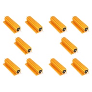 (ZYEX) 10X Gold Aluminum Clad Power Resistor Resistance 100W 4 Ohm 4R
