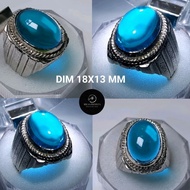 Aquamarine gemstone ring alpacaRing