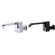 Bathroom Basin Faucet Wall Mounted Cold Water Faucet Bathtub Waterfall Spout Sink Faucet Mop Pool Ta