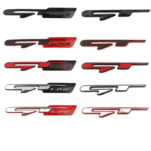 3D Metal Car Body Rear Trunk Emblem Badge Sticker for KIA GT Line K3 K4 K5 Sportage Ceed RIO Optima 