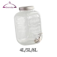 [Amleso2] Glass beverage dispenser, water dispenser, fruit infuser with, beverage