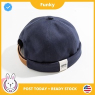 🐰 FUNKY Retro Brimless Hats Sailor Cap Vintage Hat Cotton Beanie Hat Skull Cap