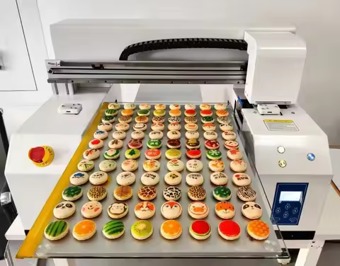 Commercial Full Color Edible Printer for Custom Cake Cookie Designs Easy Operation for Dessert Lab B