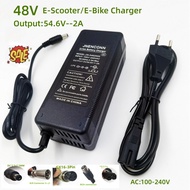 54.6V 2A Lithium 54.6V2A electric bike Charger for 13S 48V Li-ion Battery pack charger High quality