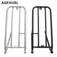 AGEKUSL Bike Rear Regular Rack Cargo Rack 300g For Brompton Pike 3 Sixty Folding Bicycle