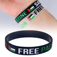 Palestinian Flag Silicone Bracelet FreeDOM Gaza Palestinian