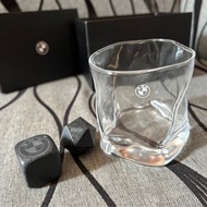 全新 BMW Whisky Glass and ice stone 威士忌 杯 冰石