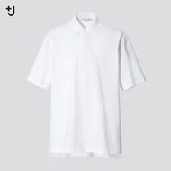 全新 Uniqlo +J 寬版Polo衫 白色L號