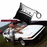 JDM Initial D Tofu Shop Pillow Keychain Doll Mini Key Chain Ring  JDM Tag Racing Style Accessories