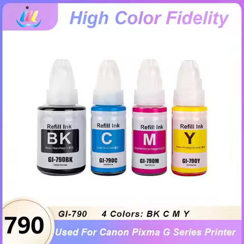 GI790 GI 790 Refill Dye Ink Compatible For Canon Pixma G1000 G1100 G1200 G2000 G2100 G2200 G3000 G31