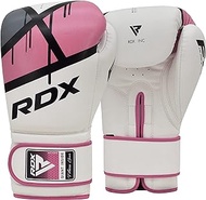 RDX Women Boxing Gloves for Training &amp; Muay Thai - Maya Hide Leather Ladies Mitts for Fighting, Kickboxing, Sparring - EGO Glove for Punch Bag, Focus Pads and Double End Ball Punching