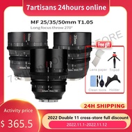 7Artisans 7 artisans 25/35/50mm T1.05 APS-C MF Cine Lens For Fujifilm X /Sony E/Micro 4/3 Blackmagic BMPCC 4K Zcam E2/Canon RF/L