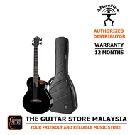 aNueNue MBS18E Black Cedar Acoustic Bass Guitar With Gigbag - Glossy Black (MBS 18 E / MBS-18-E)
