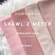 shawl 2 meter plain chiffon shawl baby seam shawl labuh