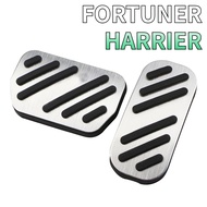 Aluminium Car Pedals Cover for Toyota Harrier Fortuner Innova Sienta Hilux Revo Accelerator Brake Pedal Accessories