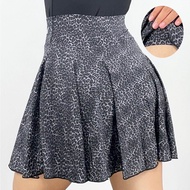 "Rok Olahraga Wanita Motif Macan Tutul Import Premium - Rok Leopard A-Line Sporty dengan Bahan Katun
