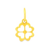 Top Cash Jewellery 916 Gold 4 Leaf Clover Heart Pendant