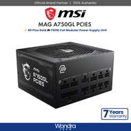 [FAST SHIP] MSI MAG A750GL / A850GL | PCIE5 | 80 Plus Gold | Full Modular Power Supply Unit (750W / 