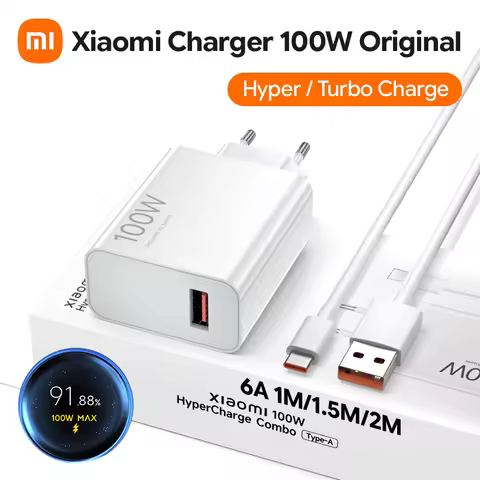 Original Xiaomi 100W Fast Charger Turbo Charge Adapter Type C Cable Xiaomi 17 Pro Max 17T 17 Poco X8