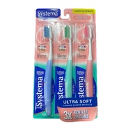 Systema Sensitive Toothbrush Random Colours (3s) | systema | toothbrush | berus gigi