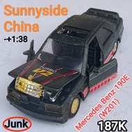 Diecast Vintage Scale 38 Sunnyside Mercedes benz 190E W201 Loose Junk