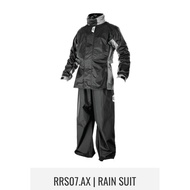 GIVI WATERPROOF GARMENT RRS07.AX_RIDER TECH RAIN SUIT BLACK GREY/GIVI Baju Hujan