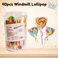 Windmill Lollipop Rainbow Candy Ali Hepin 40pcs