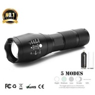 超亮軍用 XML T6 防水 5 種模式可調焦 LED 手電筒  Ultra Bright Military XML T6 Water Resistance 5Modes Adjustable Foc