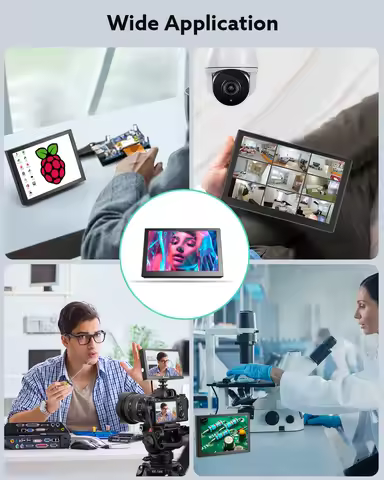 Eyoyo S501H 5 Inch Portable Monitor LCD 800*480 Car Rear View Monitor with HDMI VGA AV Ports Fast Re