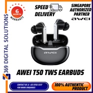 Awei T50 TWS Wireless Earbuds Black