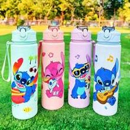 Disney Cute Stitch Cartoon 800ml/27.5oz Sports Water Bottle With Leak-Proof Screw Cap, Perfect Compa