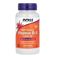 NOW Foods Vitamin D3 2000 IU 120 Softgels