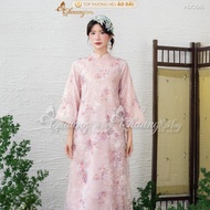 Áo dài Thủy Đình cách tân nữ mộc mạc ADC546 may sẵn lụa 4 tà dáng suông dự tiệc cưới lễ tết đẹp 2026