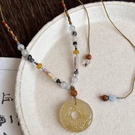 Ethnic Style Chinese Style Zen Necklace Female Transfer Money Retro Long Sweater Chain New Chinese H