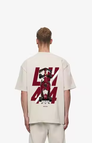 Lewis Hamilton F1 Merch Oversized Shirt Summer Men T-shirts Racer Top Classic F1 Shirt Heavy Cotton 