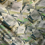 PREMIUM SILK SATIN FABRIC WITH ABSTRACT MOTIF - ABSTRACT MOTIF SATEN FABRIC - ABSTRACT MOTIF FABRIC 