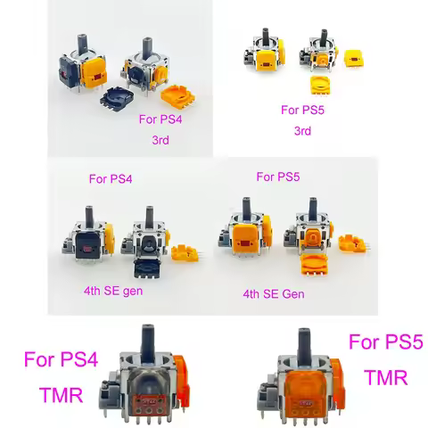 20PCS=10Pairs 3rd 4th Gen TMR Hall Joystick Module Joystick Magnetic For Play Station 5 PS5 PS4 Cont