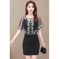 New High-Quality Thin Shawl Jacket - Sparkly Fashionable Outerwear for Women's Evening Dresses WDWT3
