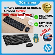 HP CS10 Wireless Multimedia Silent Keyboard and Mouse Combo for Office and Student Use