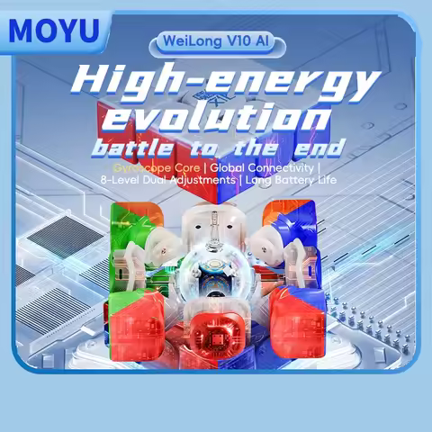 MOYU Weilong V10 AI Smart Cube Gyroscope M UV 3X3 Magnetic Magic Speed Cube Fidget Toys Weilong AI 3
