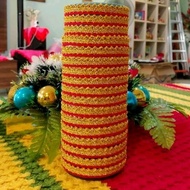 kadazan traditional lace/siling/Langkit/crocheted gold lace/ethnic lace ❗❗10 METER❗❗