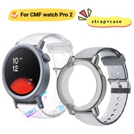 CMF watch pro 2 case Screen protector CMF watch pro 2 strap Soft TPU transparent strap CMF watch pro