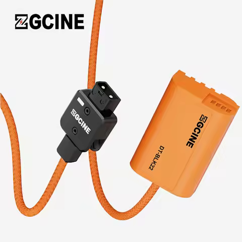 ZGCINE D-Tap to Panasonic DMW-BLK22 Dummy Battery with Braided Power Cable (23.6") for Panasonic GH5