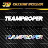 Proper TEAM STICKER | Motorcycle STICKER HELMET CUTTING 3n6