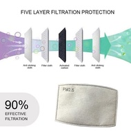 [Mask Filter] Adult/Kids PM2.5 Activated Carbon Filter Disposable