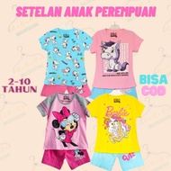 D&C Minnie Motif Girls' Outfit Ages 2-10 Years | Minnie Kids Outfit | Snoopy Kids Outfit | Barbie Ki