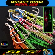 ASSIST ASSIST METAL JIGHOOK ISEAMA ASSISTHOOK ASSIST JIGHOOK MICRO JIG HOOK METAL JIG FISHING BAIT M