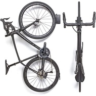 Black bicycle wall mount, children's bike frame, road bike, mountain bike, motocross bike, gravel ro