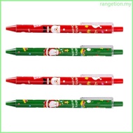 RAN 4Pcs Retractable Gel Pen Christmas Gel Pen 0 5MM Tip Funny Writing Pen for Writing Journaling Ch